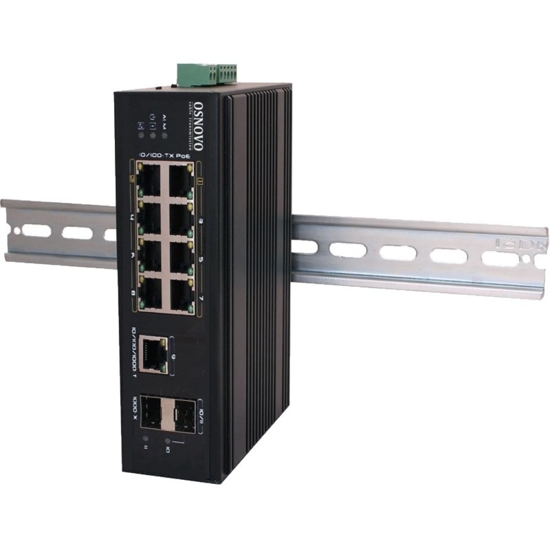 Коммутатор Osnovo SW-60812/I 8x100Mb 1G 2SFP 300W