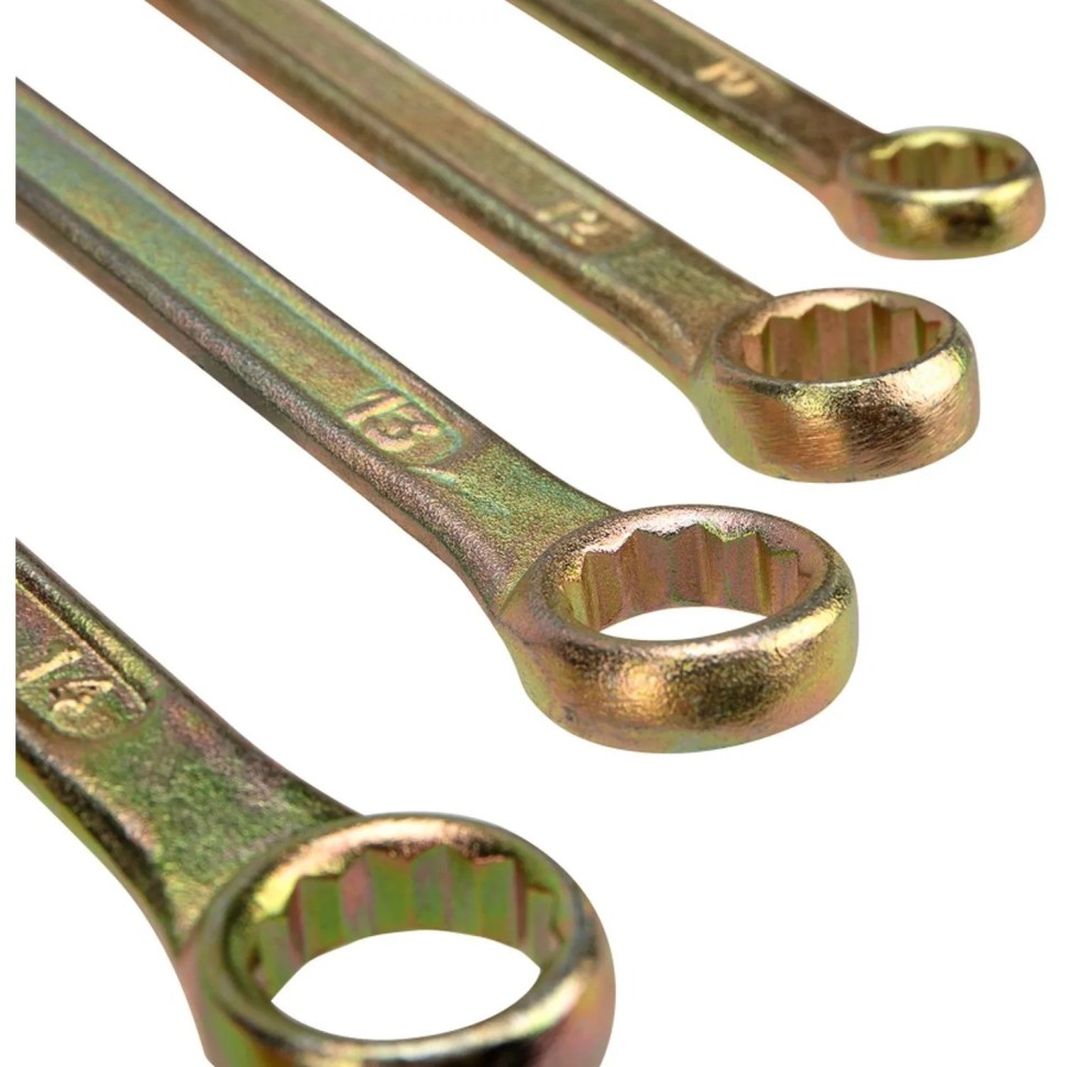 Набор ключей комбинир. 6шт  8-17мм, желт цинк REXANT 12-5841-2