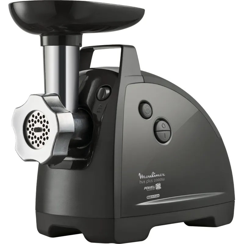 Мясорубка Moulinex ME684832 черная, 2000Вт, 2,6кг/мин, шинковки для овощей