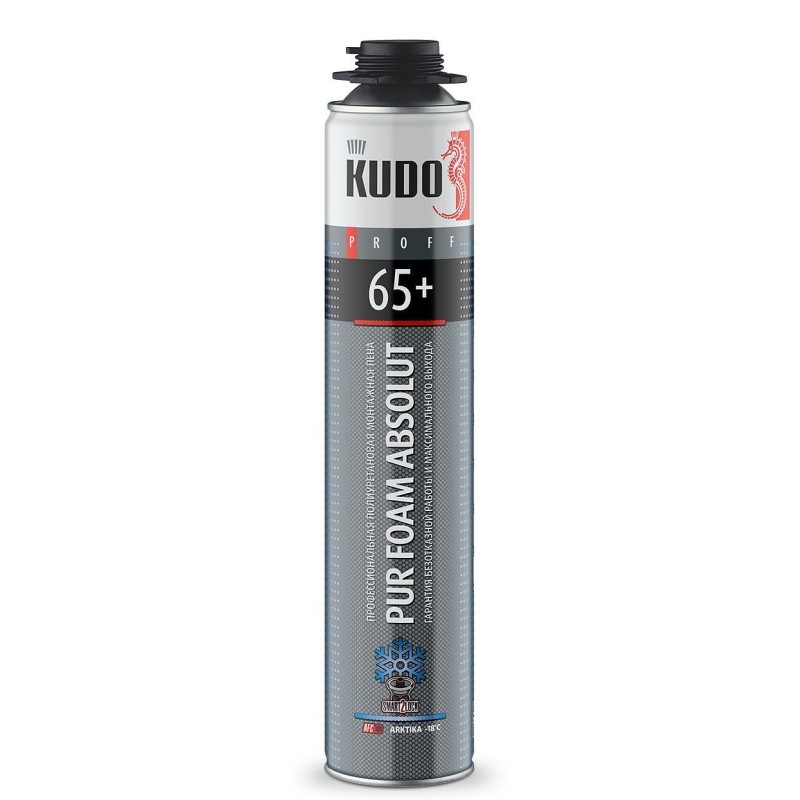 Пена монтажная проф Kudo Absolut Proff 65+ Arktica, зимняя, 1000 мл 54409