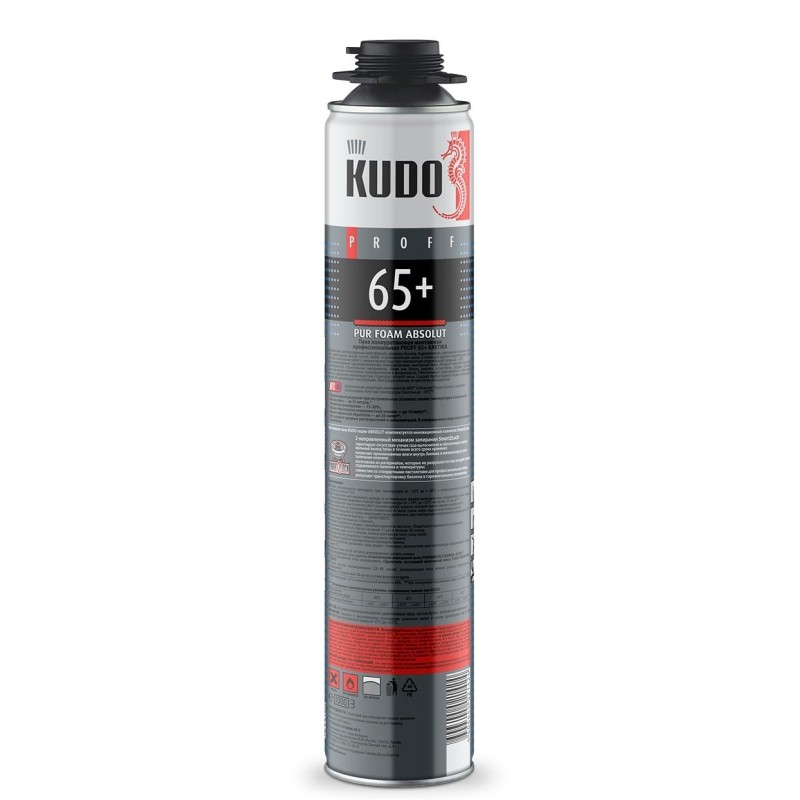 Пена монтажная проф Kudo Absolut Proff 65+ Arktica, зимняя, 1000 мл 54409