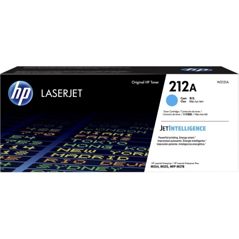 Картридж лазерный HP212A C W2121Aголуб.дляM554dn/M555dn/M555x/M578dn/M578c