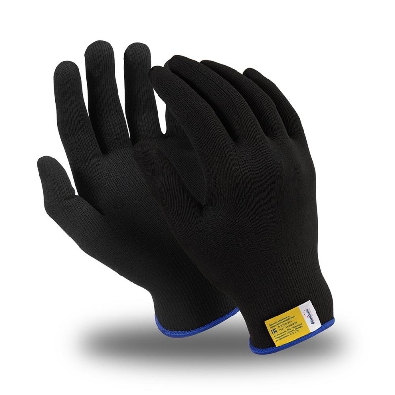 Перчатки нейлон Manipula МИКРОН БЛЭК(TNY-25/MG102) 10 п/уп р10,ПС