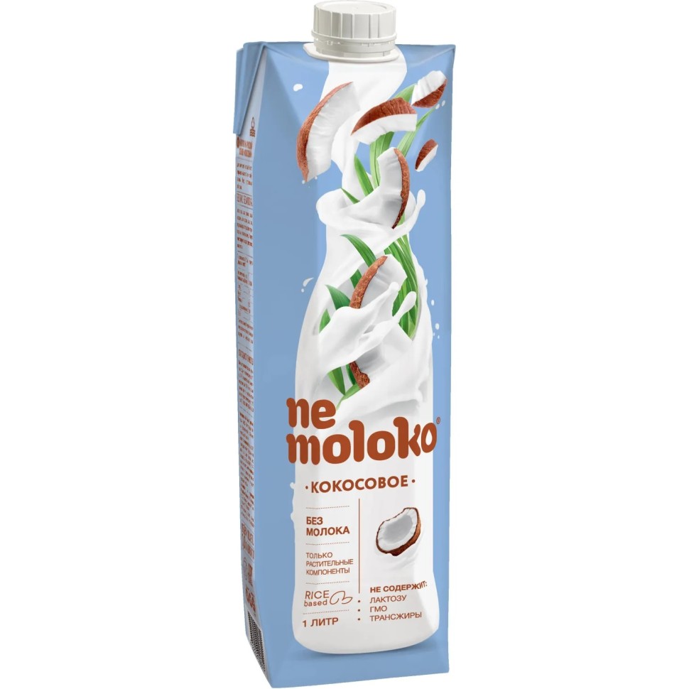 Напиток растительный Nemoloko напиток на рисовой основе Кокосовый 1л