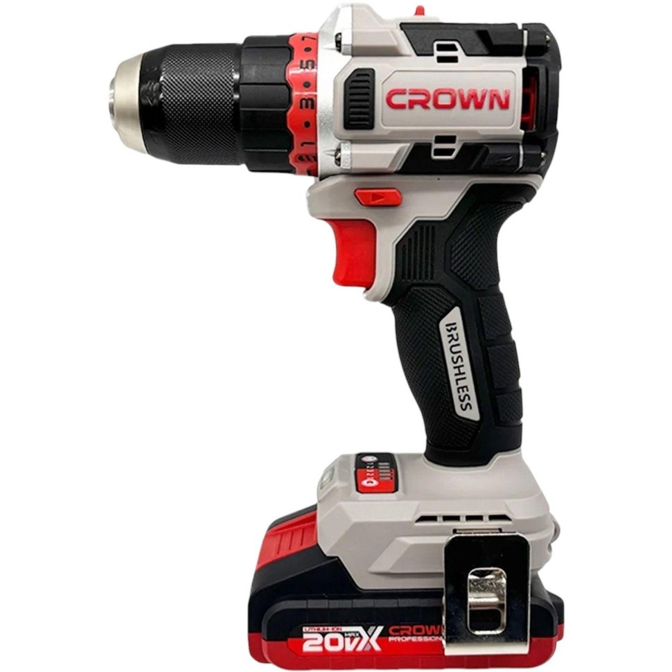 Дрель-шуруповерт аккумуляторная CROWN CT21128HMX-2 BMC