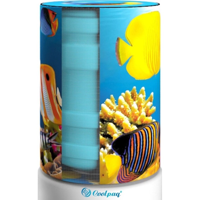 Чехол для бут воды 19л Aqua12-05, CoralReef4 Желтые рыбки (для кулера)