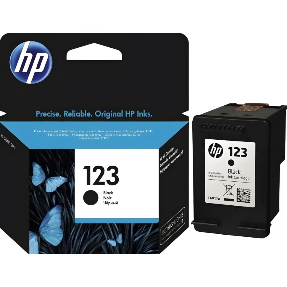 Картридж струйный HP 123 F6V17AE чер. для DL 2130 Картридж струйный HP 123 F6V17AE чер. для DL 2130