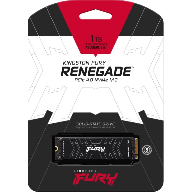 SSD накопитель Kingston Fury Renegade 1TB M.2 PCIe4.0x4 (SFYRS/1000G)
