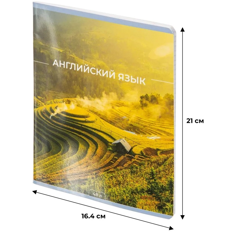 Тетрадь предметная 48л А5 клетка, Комус Класс -Мир Знаний- АНГЛИЙСКИЙ ЯЗЫК