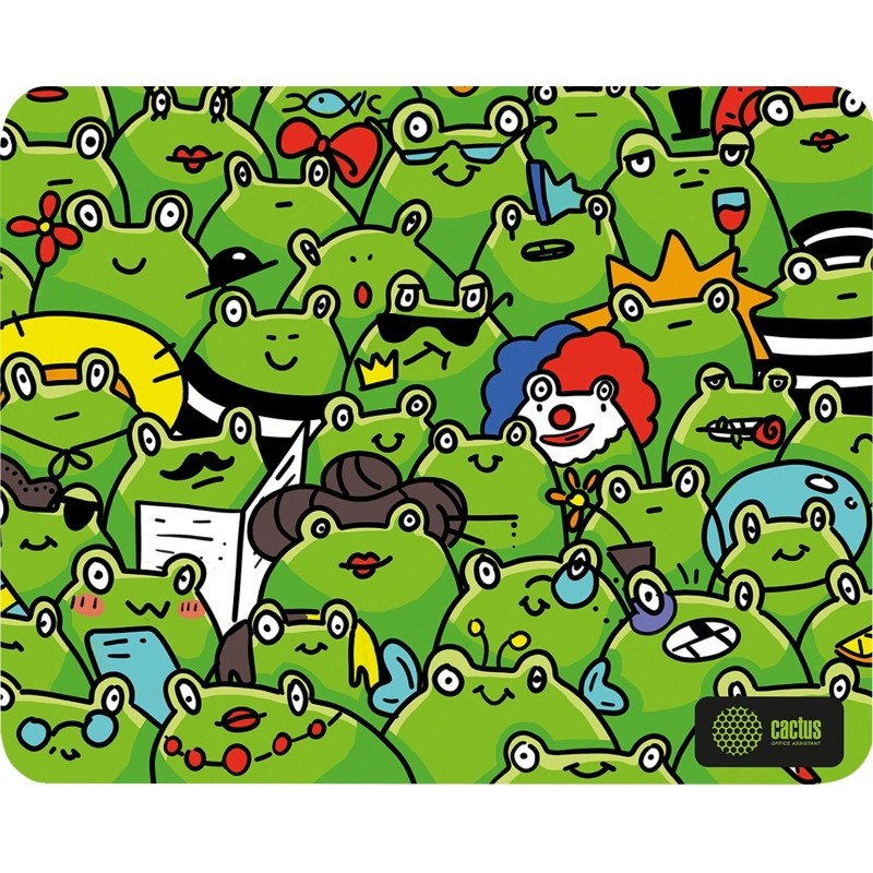 Коврик для мыши Cactus Frogs 300x250x3мм (CS-MP-D09M/CS-MPC-D09M)