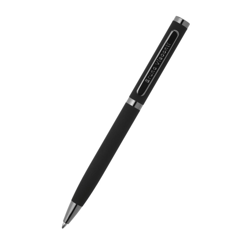 Ручка шариковая BV FIRENZE 1мм син кор черн,тубус прямоуг черный 20-0298/03