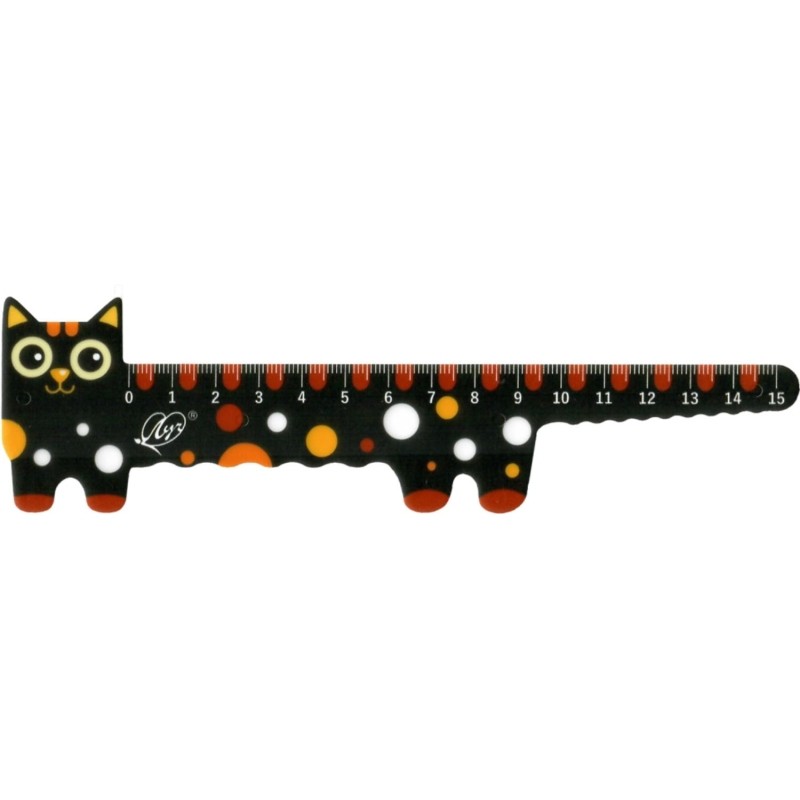 Линейка фигурная Кот 34С 2265-08