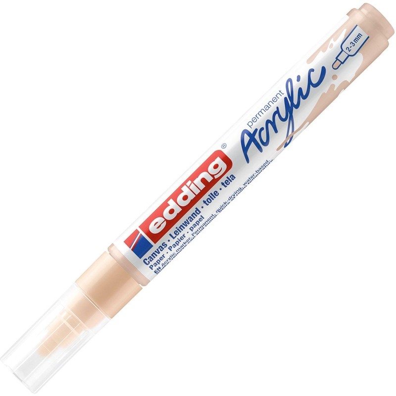 Маркер акриловый Edding 5100/255.кругл.нак. 2-3 мм. Телесный/Warm beige