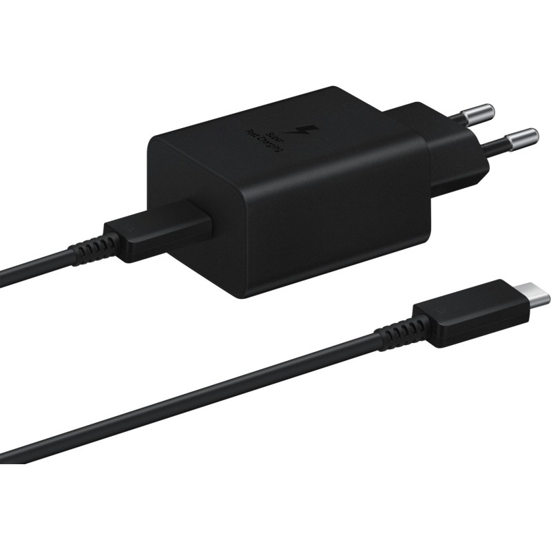 Зарядное устройство сетевое, 45Вт, USB-C+каб, Samsung EP-T4510XBEG(RU/WW)