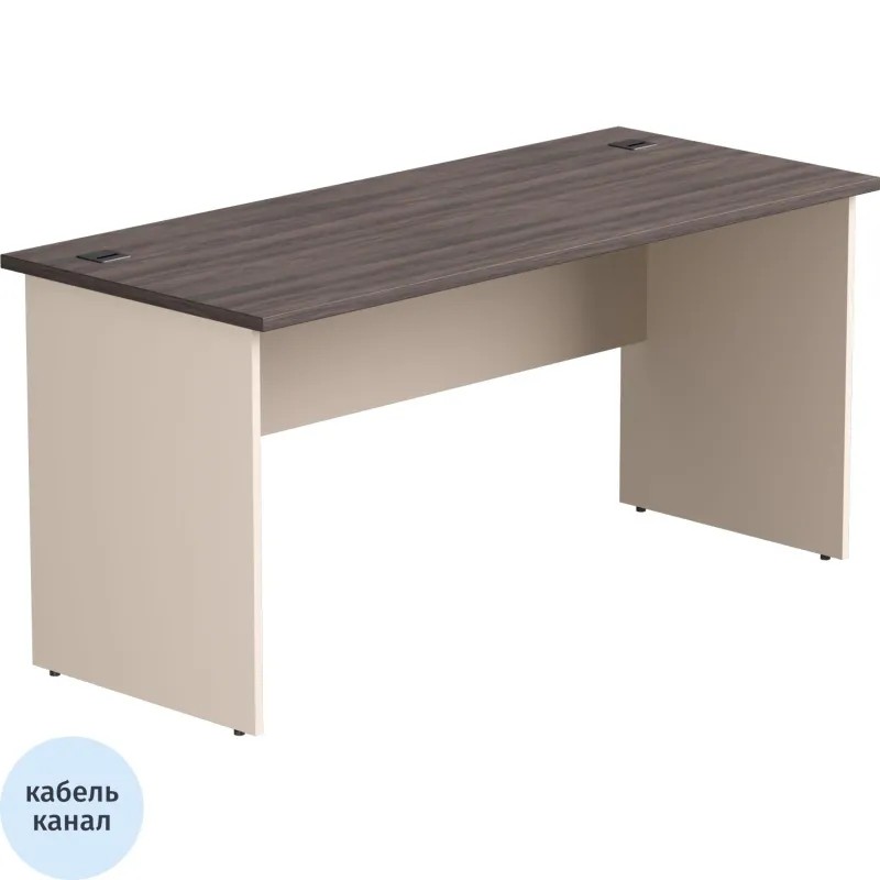 Стол прямой EVO 254S012DK/GU 1580х670х755 Дуб Пасадена/Кашемир