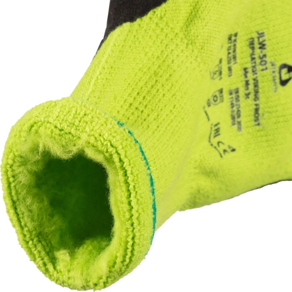 Перчатки трикотаж утепл.лат.JetaSafety JLW-501 Viking Frost зел-черн р.XXL