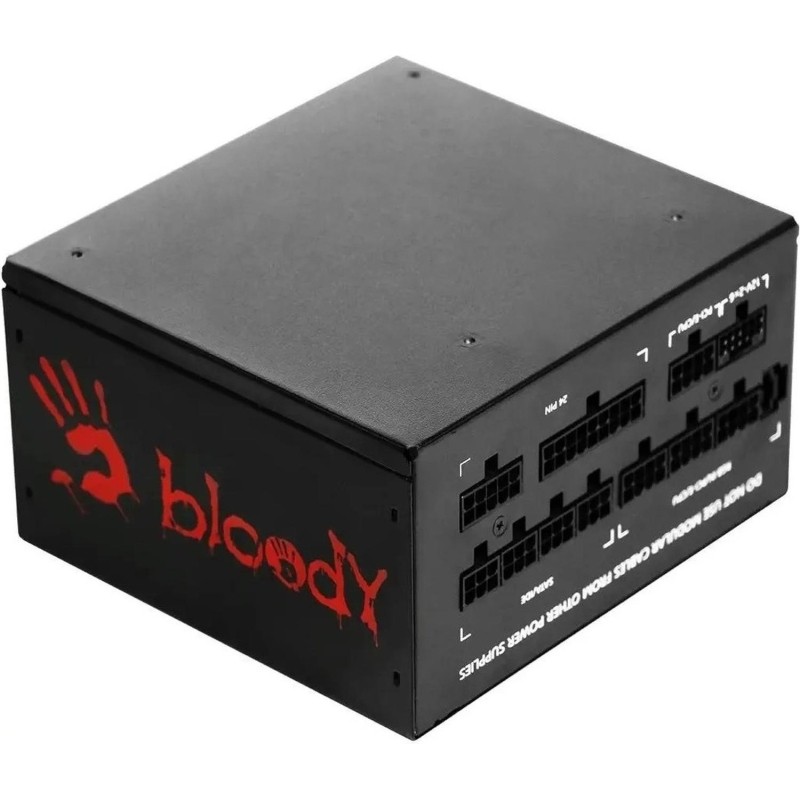 Блок питания Bloody (BD-PS750G-MR)ATX 80+(20+4pin)APFC 120/fan Cab/Man