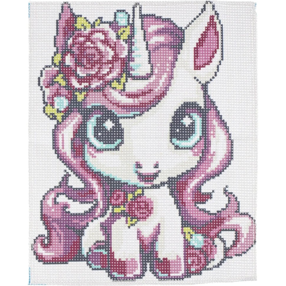 Набор для творчества Вышивка единорожка МУЛЬТИ АРТ VSH-121706 Набор для творчества Вышивка единорожка МУЛЬТИ АРТ VSH-121706