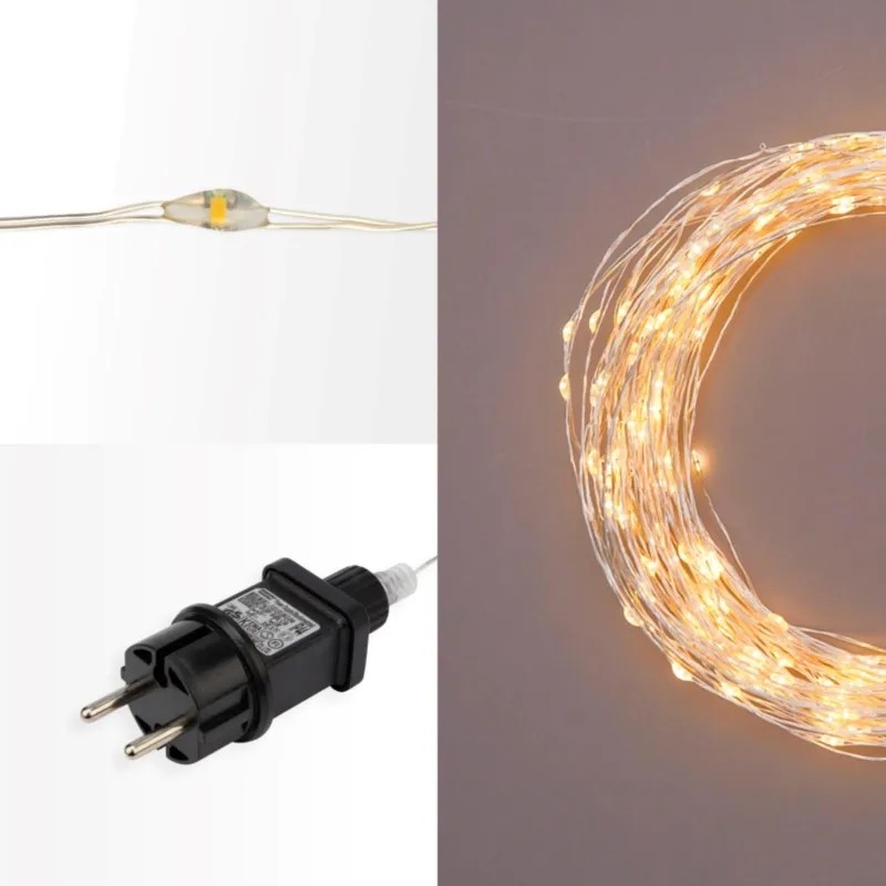 Гирлянда светодиодная РОСА с трансформ.100м,1000LED,тепл бел,303-236 Гирлянда светодиодная РОСА с трансформ.100м,1000LED,тепл бел,303-236