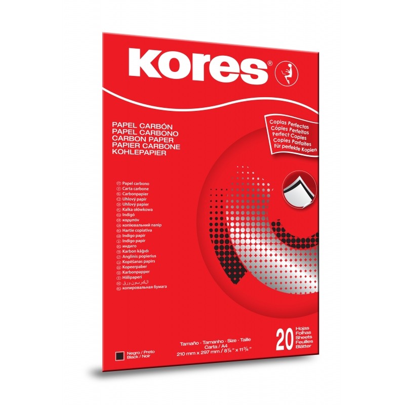 Бумага копировальная черная KORES 1200 пачка 20л. &#039;7528942