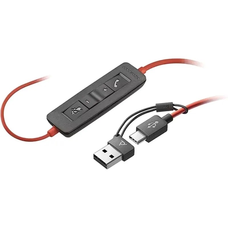 Гарнитура проводная Plantronics Poly Blackwire 3220 Stereo USB-C 8X228A6