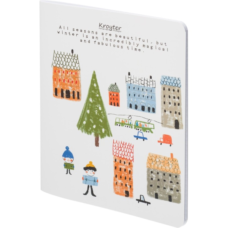 Тетрадь общая Kroyter А5,48л,клетка,скрепка Season, 2 шт/уп.66052