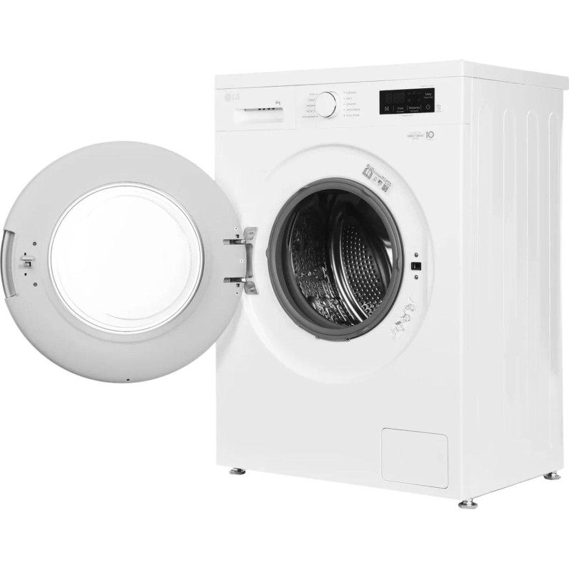 Стиральная машина LG F2Y1NS3W кл.:A фронт. макс.:6кг белый инвертер
