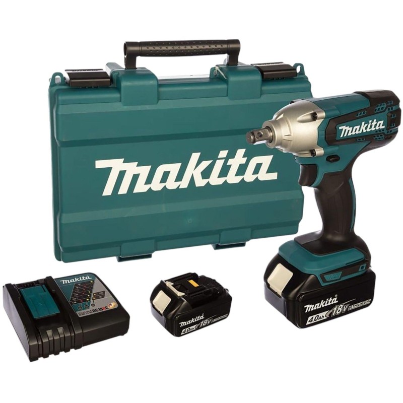 Гайковерт ак,18В,2х4АчLi-ion,0-3000у\м,190Нм,квад1\2,1.4кг,Makita DTW190RME