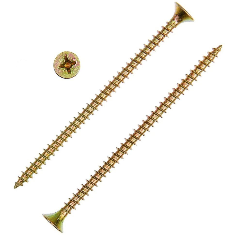 Саморезы универсальные  90х6,0 мм (50 шт/уп) желтые  Zitar (102274)