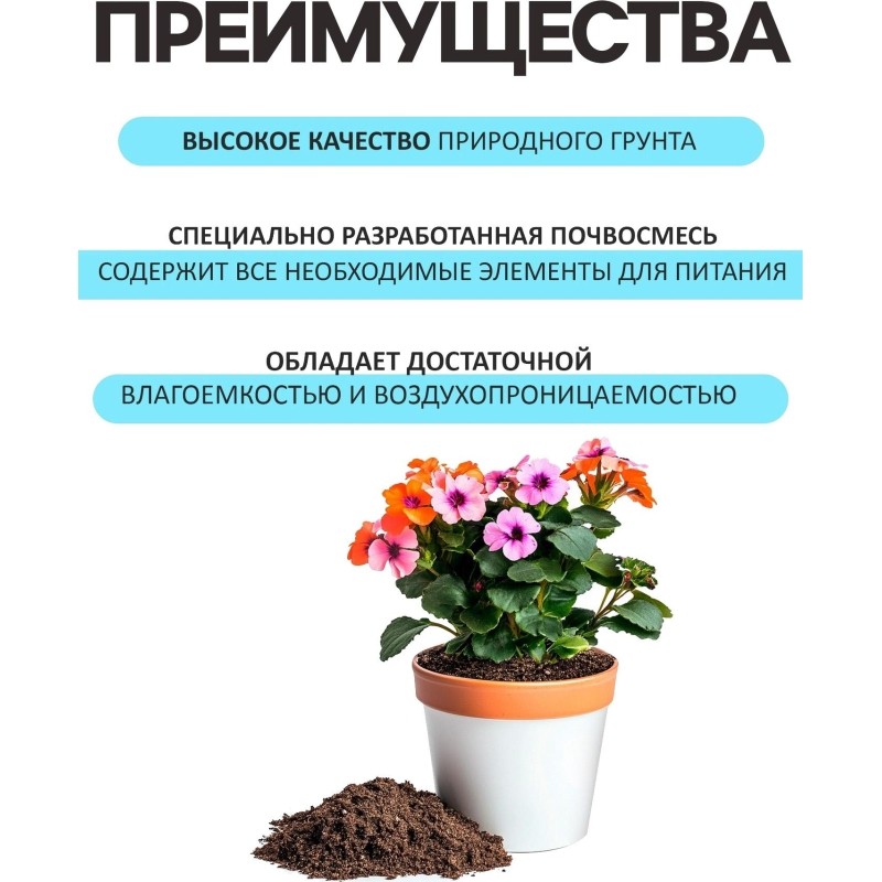 Грунт Цветочный Рецепты Дедушки Никиты 20 л., 5635748