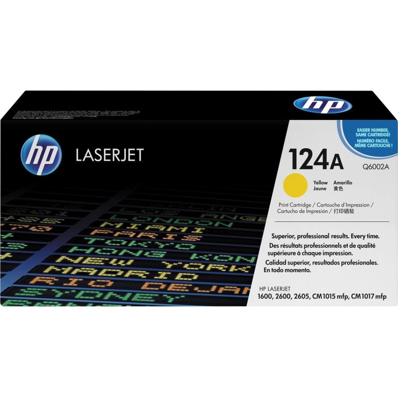 Картридж лазерный HP 124A Q6002A жел. для CLJ 1600/ 2600