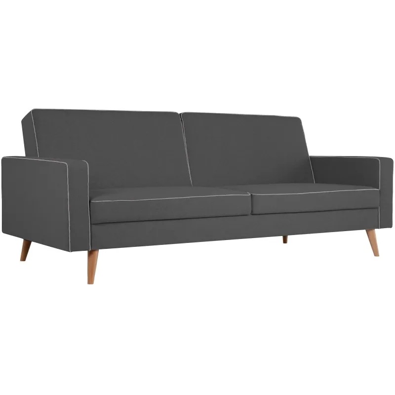 Диван ХД Finsoffa BERUS Relax 3,раскл.2под.тк.рог.UNOGrey граф/Silver серый