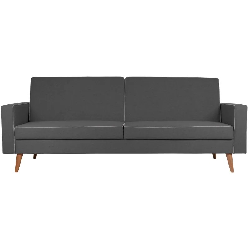 Диван ХД Finsoffa BERUS Relax 3,раскл.2под.тк.рог.UNOGrey граф/Silver серый