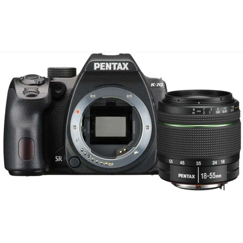Фотоаппарат Pentax K-70 + объектив DA L 18-55 WR черный (S0016268)