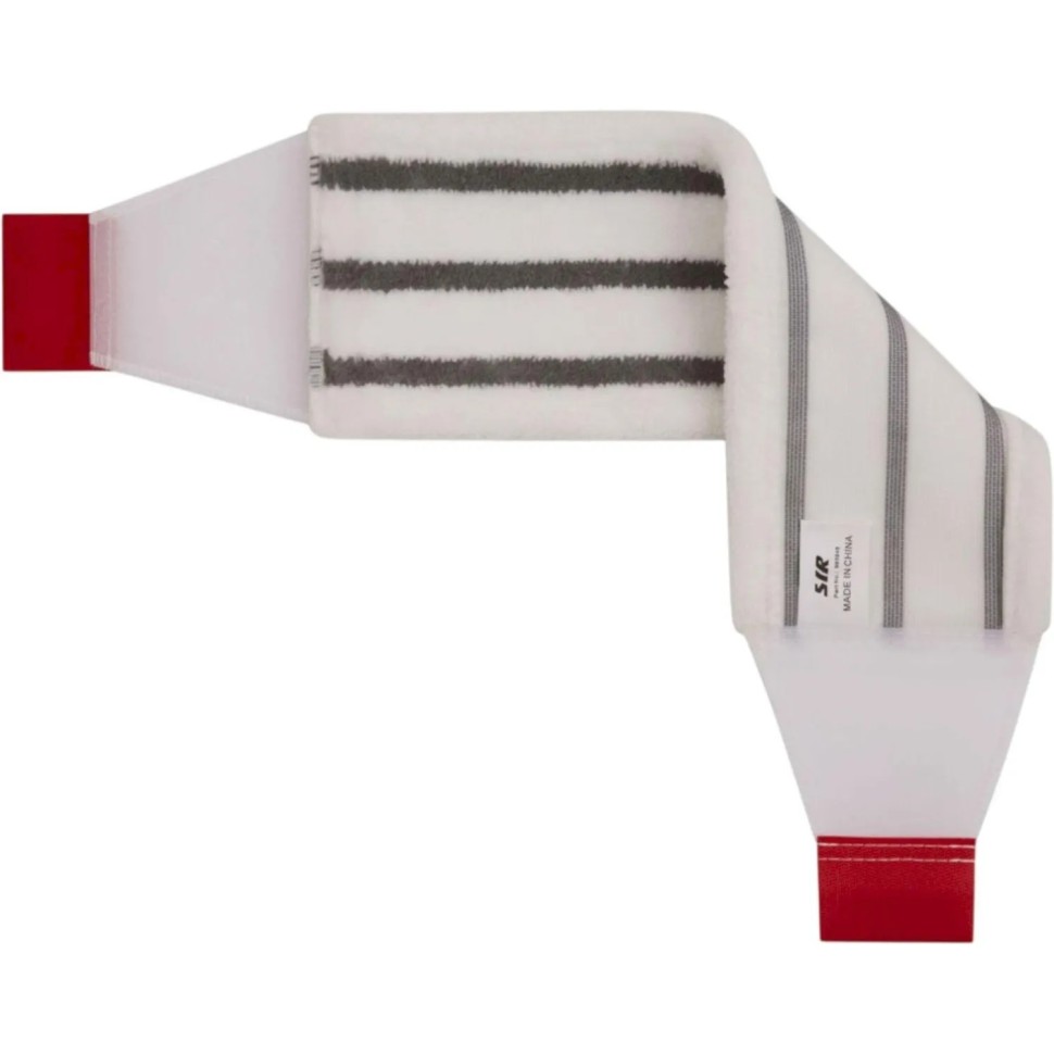 Насадка МОП плоский SYR 40 см  с абразивом 100% микрофибра красный_ДДП