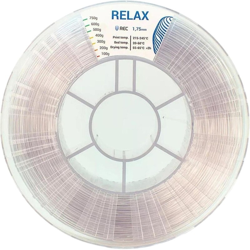 Катушка RELAX пластик REC 1.75мм прозрачный