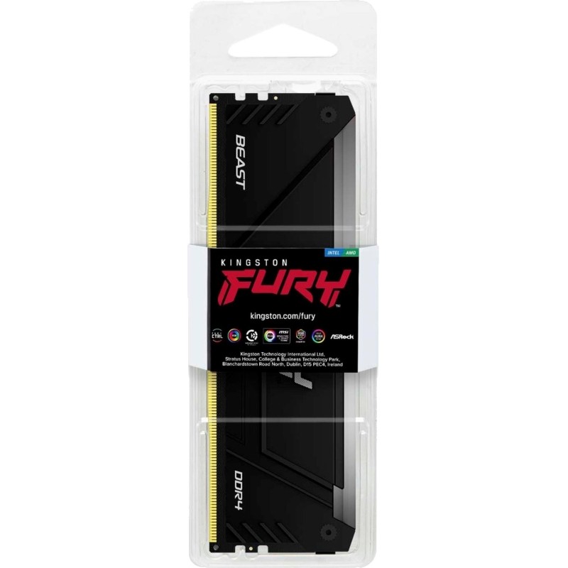 Модуль памяти Kingston FURY Beast DDR4 DIMM 16GB 3200Мгц(KF432C16BB12A/16)