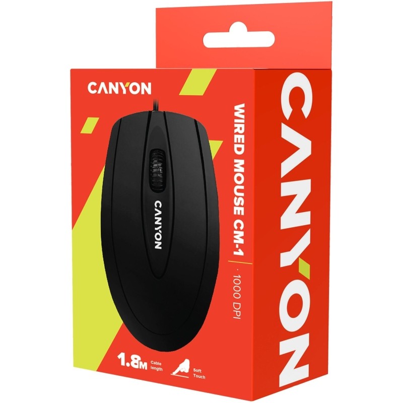 Мышь компьютерная Canyon CNE-CMS1 Проводная