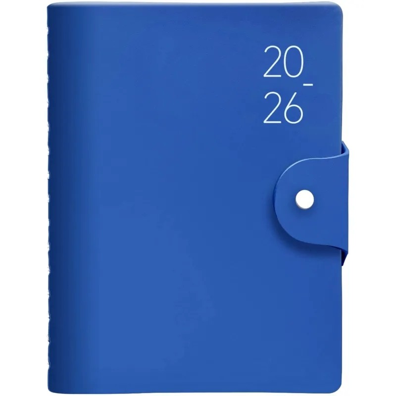 Ежедневник датированный 2026 IF 14х20см 160л, на спир, Basic I1751emb/blue
