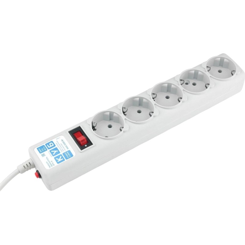 Сетевой фильтр Power Cube B 1.9 м 5 розеток (серый) 10А/2,2кВт(SPG-B-6)
