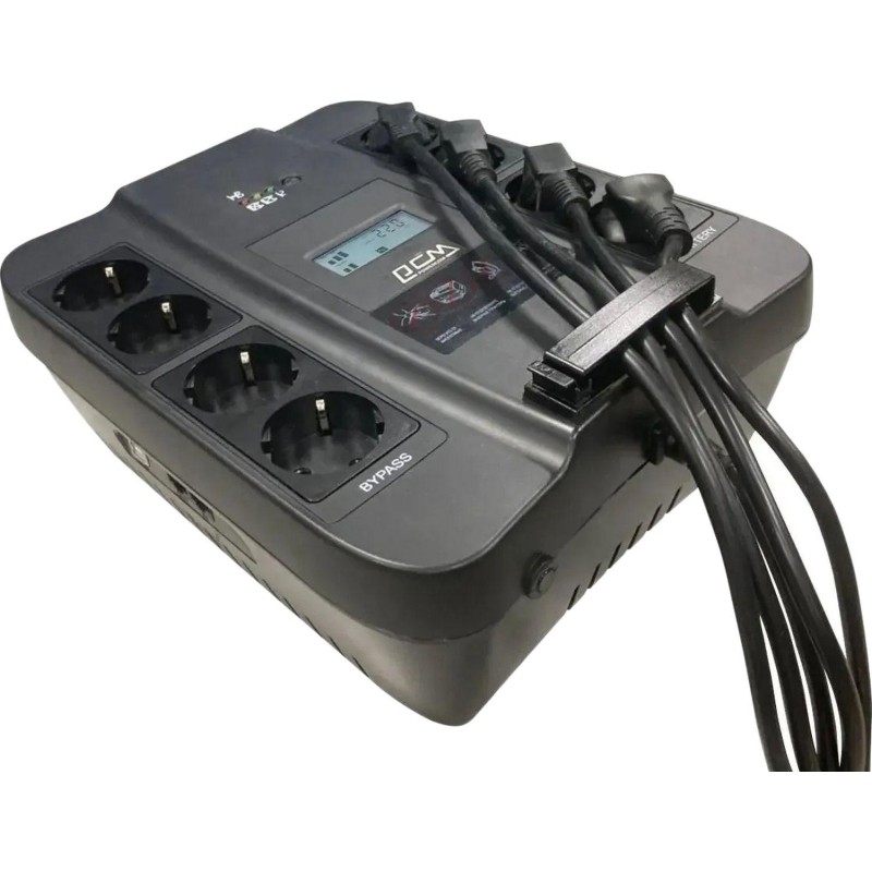 ИБП Powercom SPIDER SPD-550U LCD USB, Line-Int, 550VA/330W, 8xEURO, USB