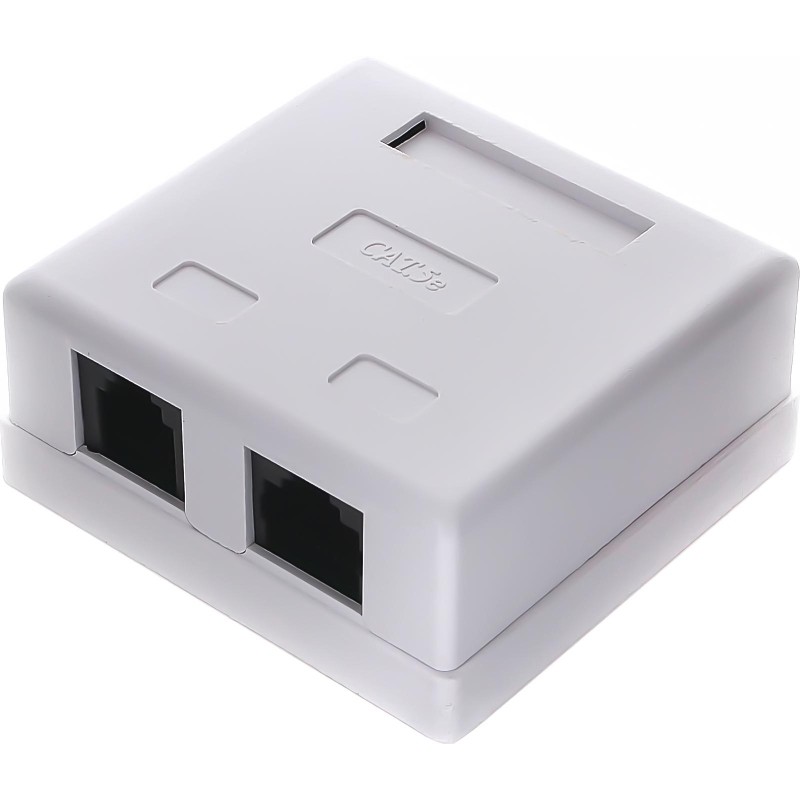 Розетка Cablexpert NA-TA/1 RJ45+RJ11 кат.5e UTP внешняя 2 порта