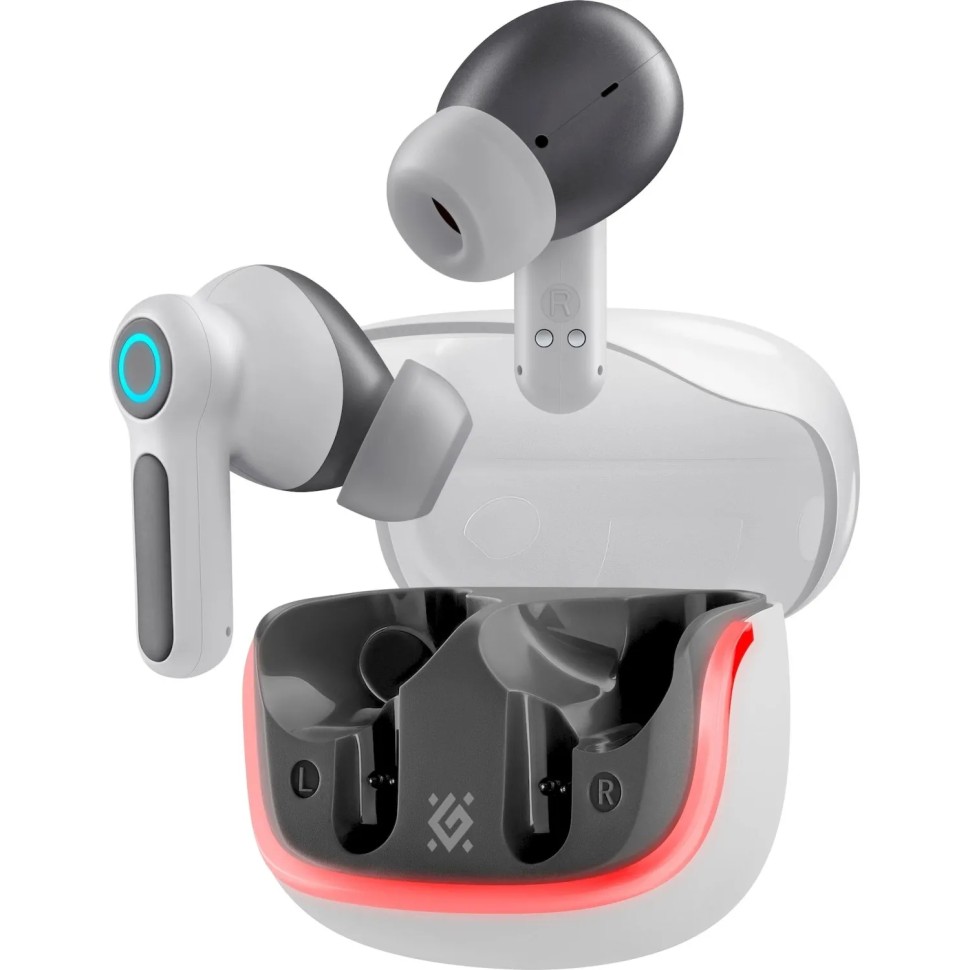 Наушники Defender CyberDots 290 белый, игровые TWS, Bluetooth