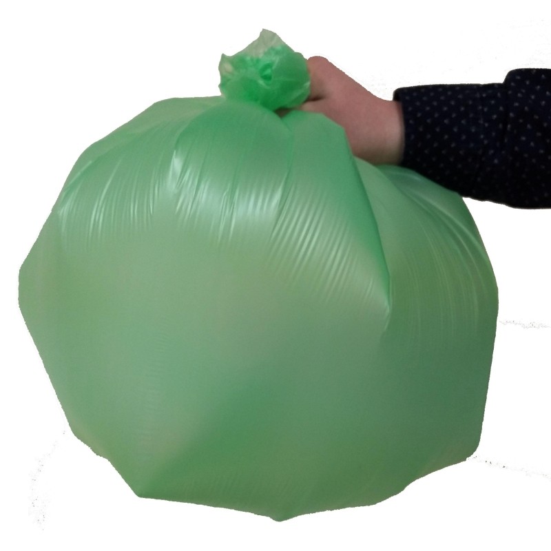 Мешки для мусора ПНД 120л 17мкм 10шт/рул зеленые 70x105см VitaLux Bio