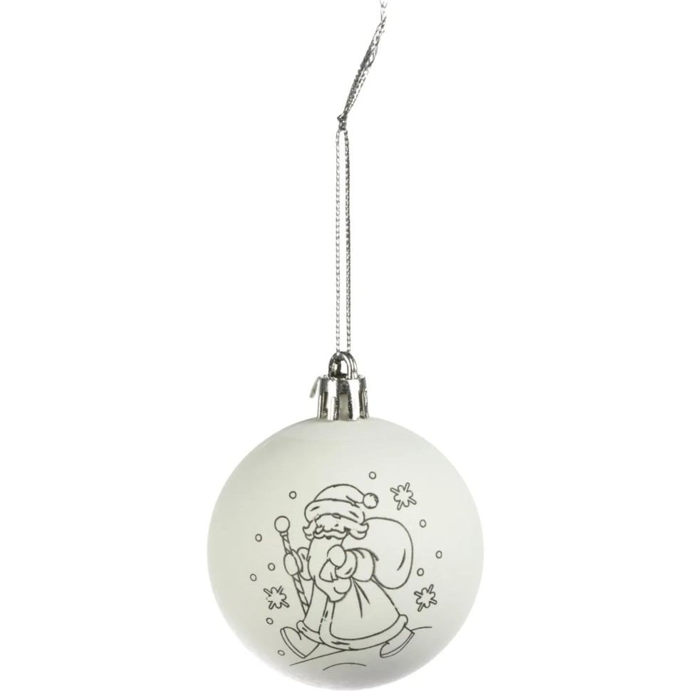 Набор для творчества новогодний шар под раскраску МУЛЬТИ АРТ BALL-123451-NY Набор для творчества новогодний шар под раскраску МУЛЬТИ АРТ BALL-123451-NY