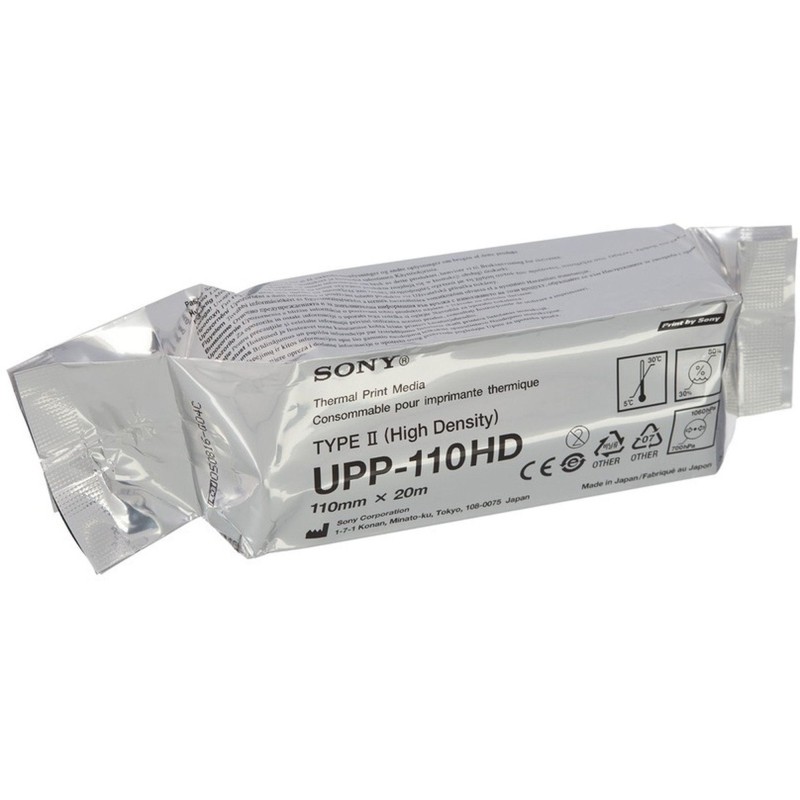 Бумага для УЗИ UPP-110HD SONY 110х20, 10 шт/уп