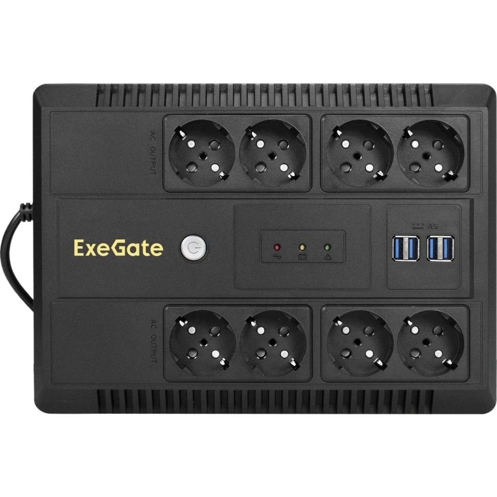 ИБП ExeGate NEO NNB-600 600ВА/360Вт,лин.инт, LED, AVR, 8xEURO(EX293853RUS) ИБП ExeGate NEO NNB-600 600ВА/360Вт,лин.инт, LED, AVR, 8xEURO(EX293853RUS)
