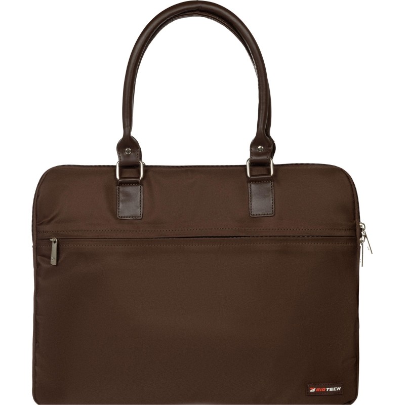 Сумка для ноутбука BigTech Bright 15.6 LB-BT-01BR, коричневый