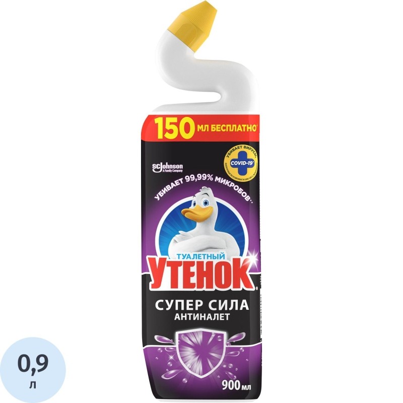 Средство для сантехники  Туалетный Утенок Антиналет для унитаза  900 мл