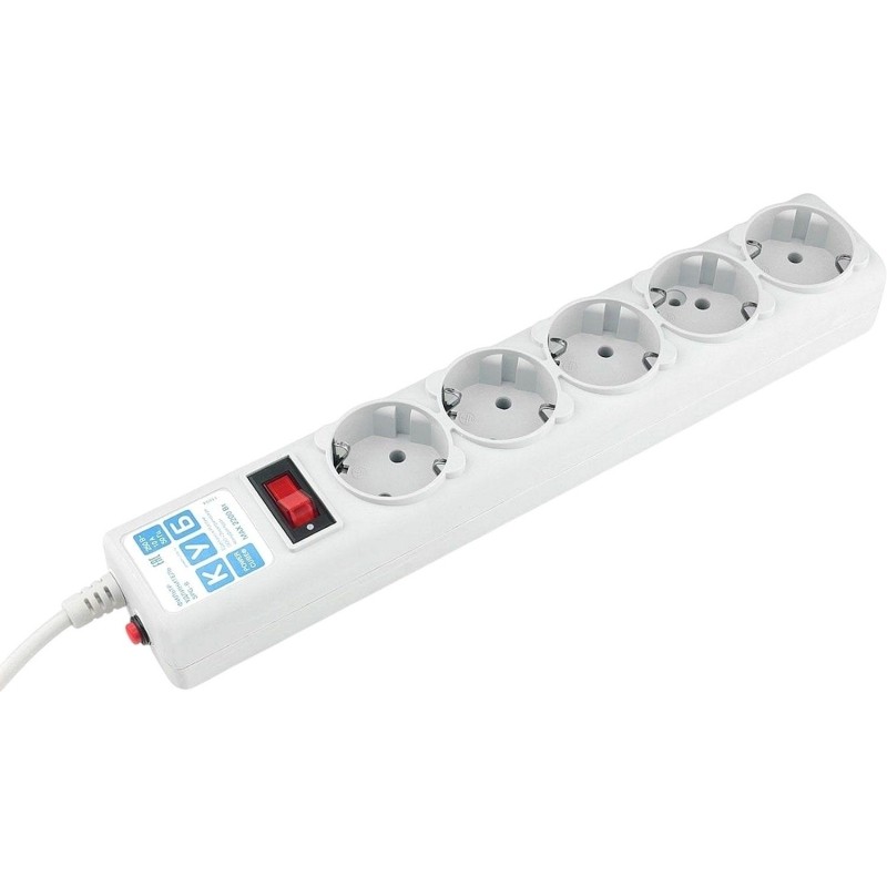 Сетевой фильтр Power Cube B 3.0 м 5 розеток (серый) 10А/2,2кВт (SPG-B-10)